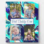 パーソナライズされた最高のパパ フォトプラーク (正面)