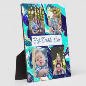 パーソナライズされた最高のパパ フォトプラーク (側面)