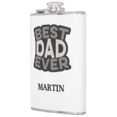 パーソナライズされた最高のパパ フラスク (左)
