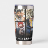 パーソナライズされた最高のパパ 保温保冷タンブラー (背面)