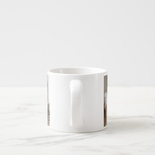 パーソナライズされた最高のパパEver Espresso Mag子供の名前 エスプレッソカップ (裏面)