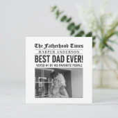 パーソナライズされた最高のパパEver Newspapard写真 (スタンド正面)