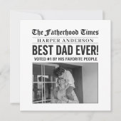 パーソナライズされた最高のパパEver Newspapard写真 (正面)