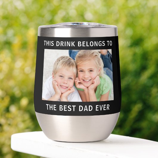 パーソナライズされた最高のパパEver Photo Black