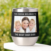 パーソナライズされた最高のパパEver Photo Black