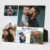パーソナライズされた最高のパパEver Photo Collage フォトプラーク (側面)