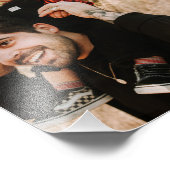 パーソナライズされた最高のパパEver Photo Collage フォトプリント (角)