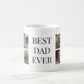 パーソナライズされた最高のパパEver Photo Mag コーヒーマグカップ (中央)
