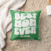 パーソナライズされた最高のマエバーグリーン絞り染め クッション (ブランケット)