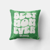 パーソナライズされた最高のマエバーグリーン絞り染め クッション (裏面)