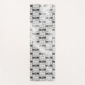 パーソナライズされた最高のママエバーブラック絞り染め ヨガマット (正面)