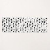 パーソナライズされた最高のママエバーブラック絞り染め ヨガマット (正面(横))