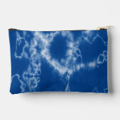 パーソナライズされた最高のママエバーブルー絞り染め アクセサリーポーチ (裏面)