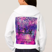 パーソナライズされた最高の体操パーティー!パーカ (裏面)