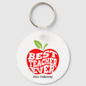パーソナライズされた最高の先生 キーホルダー (裏面)