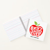 パーソナライズされた最高の先生 ノートブック (内部)