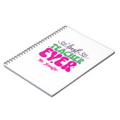 パーソナライズされた最高の先生 ノートブック (左側)