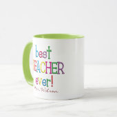 パーソナライズされた最高の先生 マグカップ (正面左)