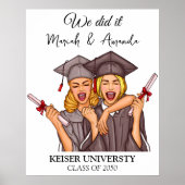 パーソナライズされた最高の卒業生 ポスター (正面)