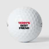 パーソナライズされた最高の友おもしろい人 ゴルフボール (正面)