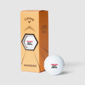 パーソナライズされた最高の友おもしろい人 ゴルフボール (パッケージ)