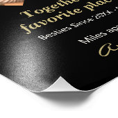 パーソナライズされた最高の友の写真ポスター、友情 フォトプリント            (角)