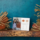 パーソナライズされた最高の友の写真 フォトプラーク (側面)