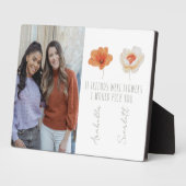 パーソナライズされた最高の友の写真 フォトプラーク (側面)