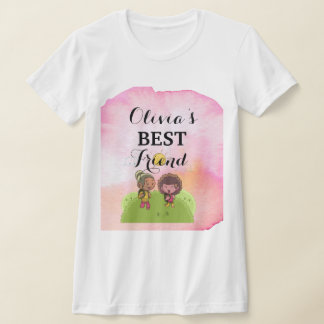 パーソナライズされた最高の友のTシャツ Tシャツ