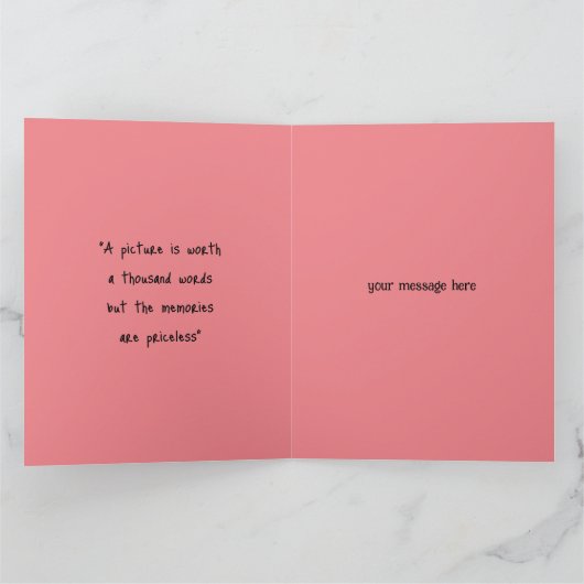 パーソナライズされた最高の友引用文誕生日カード カード (内部)