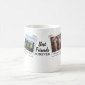 パーソナライズされた最高の友達4写真カスタムコラージュ コーヒーマグカップ (中央)