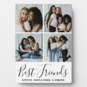パーソナライズされた最高の友達4 Photo Collage フォトプラーク (正面)