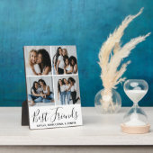 パーソナライズされた最高の友達4 Photo Collage フォトプラーク (側面)