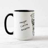 パーソナライズされた最高の友達 マグカップ (左)