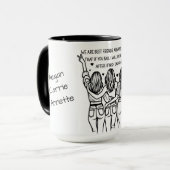 パーソナライズされた最高の友達 マグカップ (正面左)