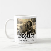 パーソナライズされた最高の友達 – ミニマモダンリスト コーヒーマグカップ (左)