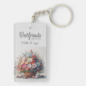 パーソナライズされた最高の友 キーホルダー (裏面)