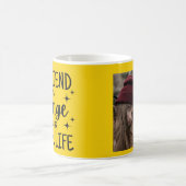 パーソナライズされた最高の友 コーヒーマグカップ (中央)