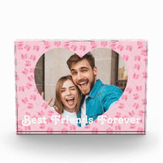 パーソナライズされた最高の友 フォトブロック (正面)