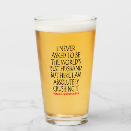パーソナライズされた最高の夫引用文 タンブラーグラス