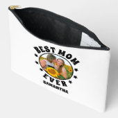 パーソナライズされた最高の母の日に母の日を撮影 アクセサリーポーチ (見開き)