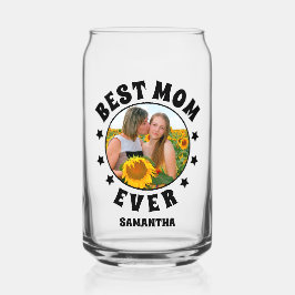 パーソナライズされた最高の母の日に母の日を撮影 ガラス缶