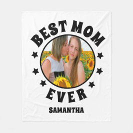 パーソナライズされた最高の母の日に母の日を撮影 フリースブランケット