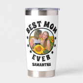 パーソナライズされた最高の母の日に母の日を撮影 保温保冷タンブラー (左面)