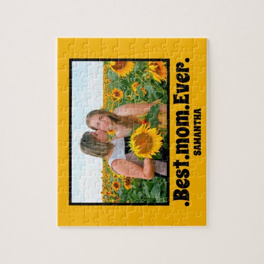 パーソナライズされた最高の母の日の写真 ジグソーパズル (縦)