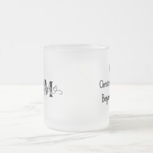 パーソナライズされた最高の母の日 フロストグラスマグカップ (中央)