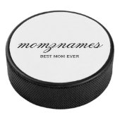 パーソナライズされた最高の母の書名 アイスホッケーパック (3/4)