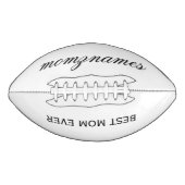 パーソナライズされた最高の母の書名 アメリカンフットボール (正面)