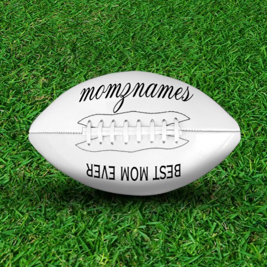 パーソナライズされた最高の母の書名 アメリカンフットボール