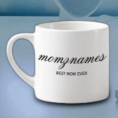 パーソナライズされた最高の母の書名 エスプレッソカップ